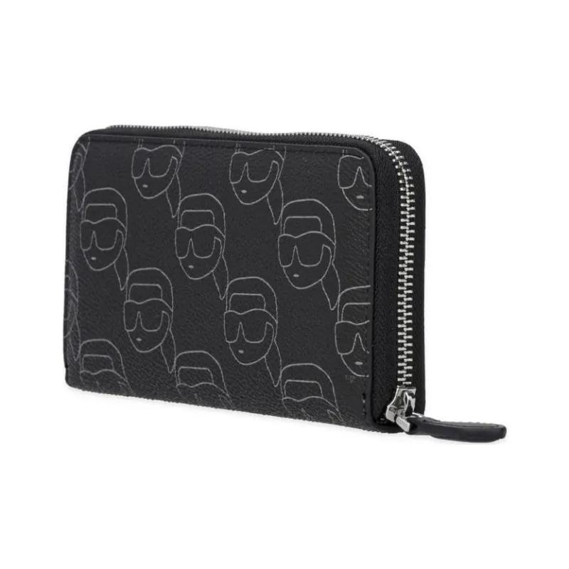 KARL LAGERFELD Polyurethane Wallet Women's Black-1