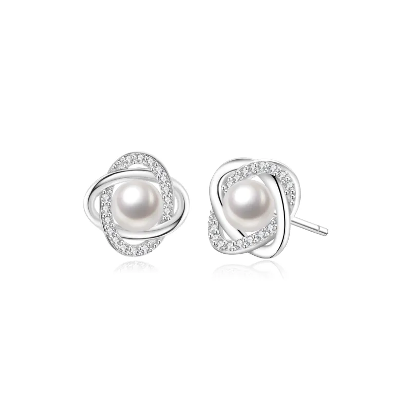 Branded Jewelry Pearl Stud Earrings Unisex-0
