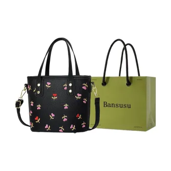 Bansusu PU Shoulder Bag, Crossbody Bag, Handbag Women's Blue/Pink/Rose Red/Black/Maroon