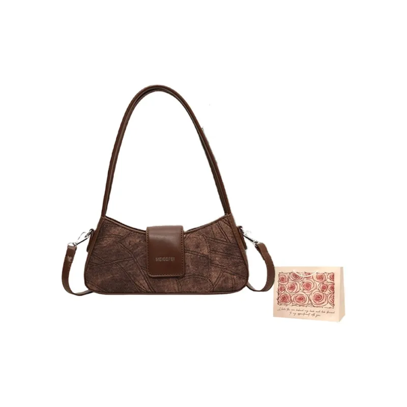 Rainbow Girl PU Crossbody Bag, Shoulder Bag Women's Black/Blue/Brown-0