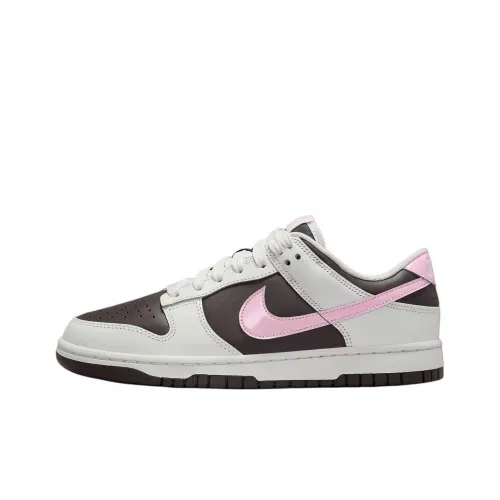Nike Dunk Anti Slip Wear Resistant Low Top Skateboard Shoes Men's White Pink