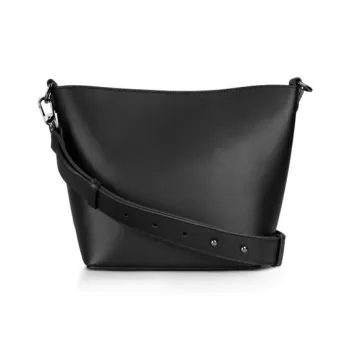 INJOYLIFE Soft Leather Bucket Bag Handbag Shoulder Bag Regular Women's Black