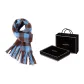 Blue Brown Plaid Gift Box Set