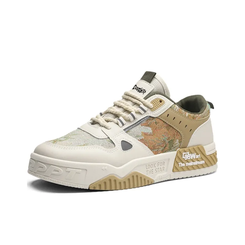 Budding Bear Slip Resistant, Abrasion Resistant, Lightweight Low Top Skateboard Shoes Men's-2