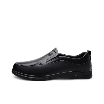 LAORENTOU Casual Shoes Men's Black Smooth Finish