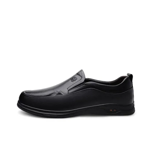 LAORENTOU Casual Shoes Men's Black Smooth Finish