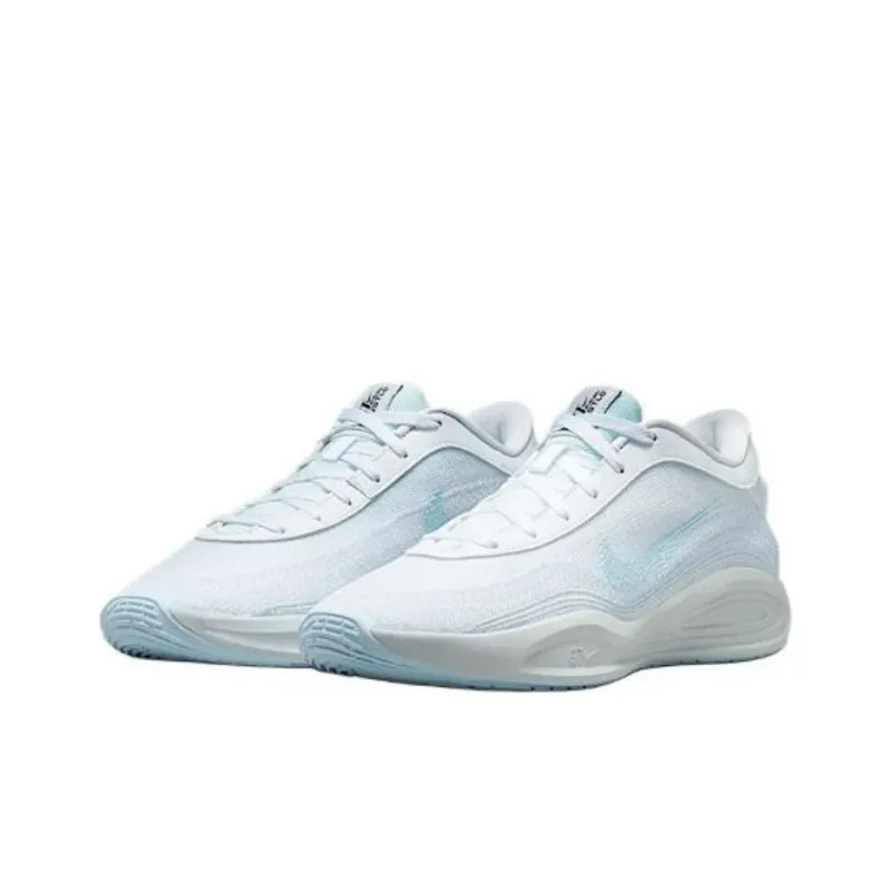 Nike Anti Slip Wear Resistant Low Top Basketball Shoes Men's White-2