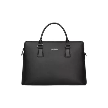 SAMSONITE Artificial Leather Laptop Bag Medium Size Men's Black