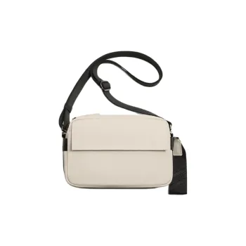 ZARA Polyurethane Shoulder Bag Crossbody Bag Men's Beige
