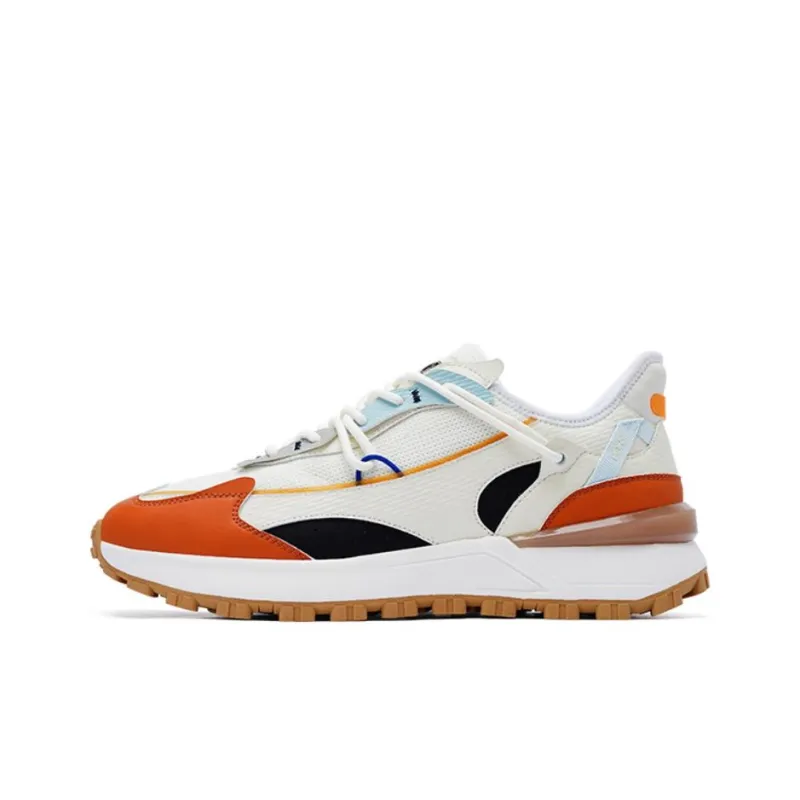 PONY Anti Slip Wear Resistant Low Top Casual Running Shoes Men's White-0