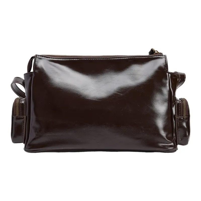 URBAN REVIVO Crossbody Bags Dark Red Brown-2