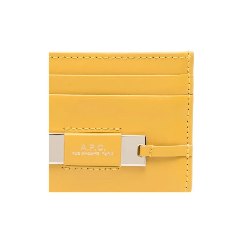 A.P.C Charlotte Logo print Cardholder-3
