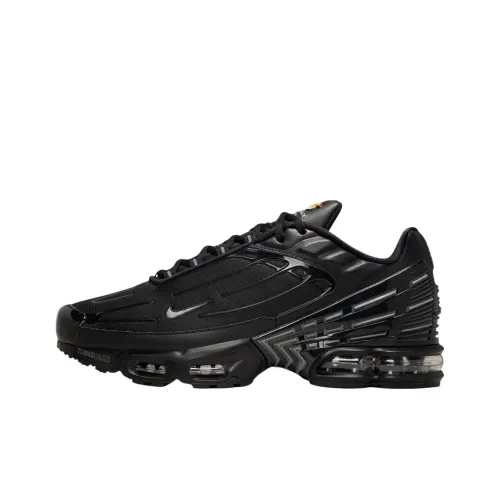 Nike Air Max Plus Anti Slip Wear Resistant Low Top Casual Running Shoes Unisex Black