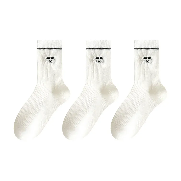 AOKANG Mid Calf Socks Women's 3 Pack-24