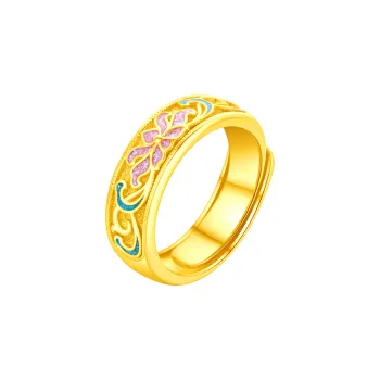 Lao Feng Xiang S925 Silver Rings Women's