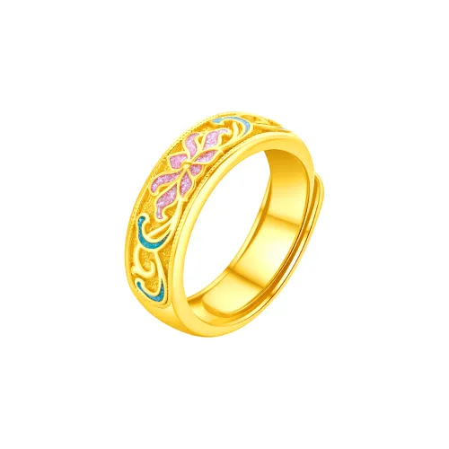 Lao Feng Xiang S925 Silver Rings Women's