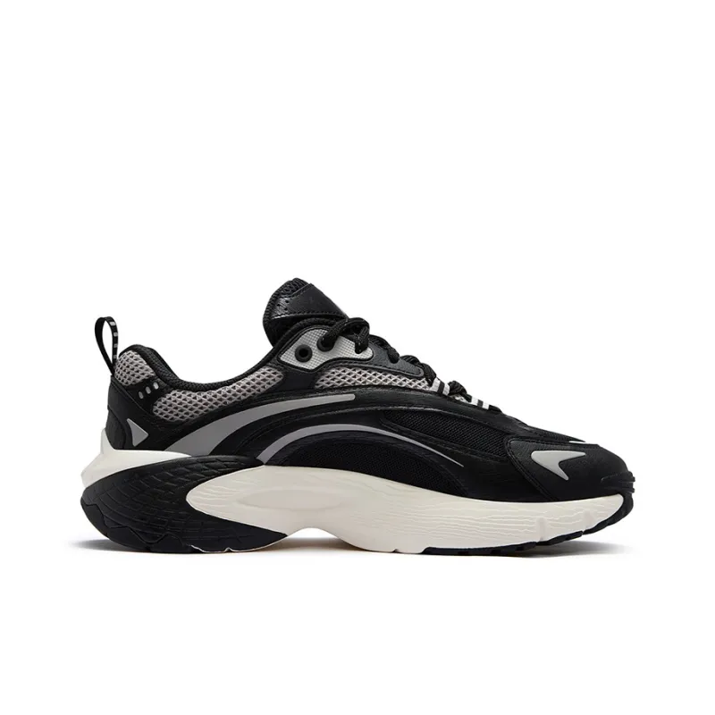 FILA FUSION Anti-Slip Wear-Resistant Low-Top Casual Shoes Men's Black Gray-1