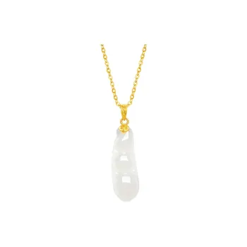 ZHOU LIU FU Hetian Jade Pendants White Jade Women's