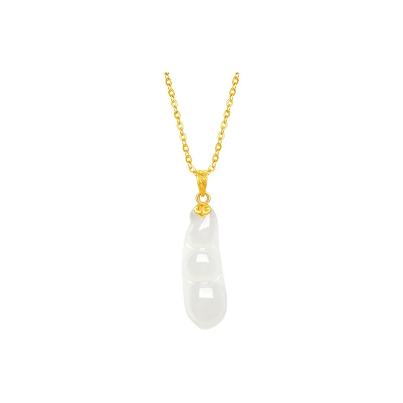 ZHOU LIU FU Hetian Jade Pendants White Jade Women's-0