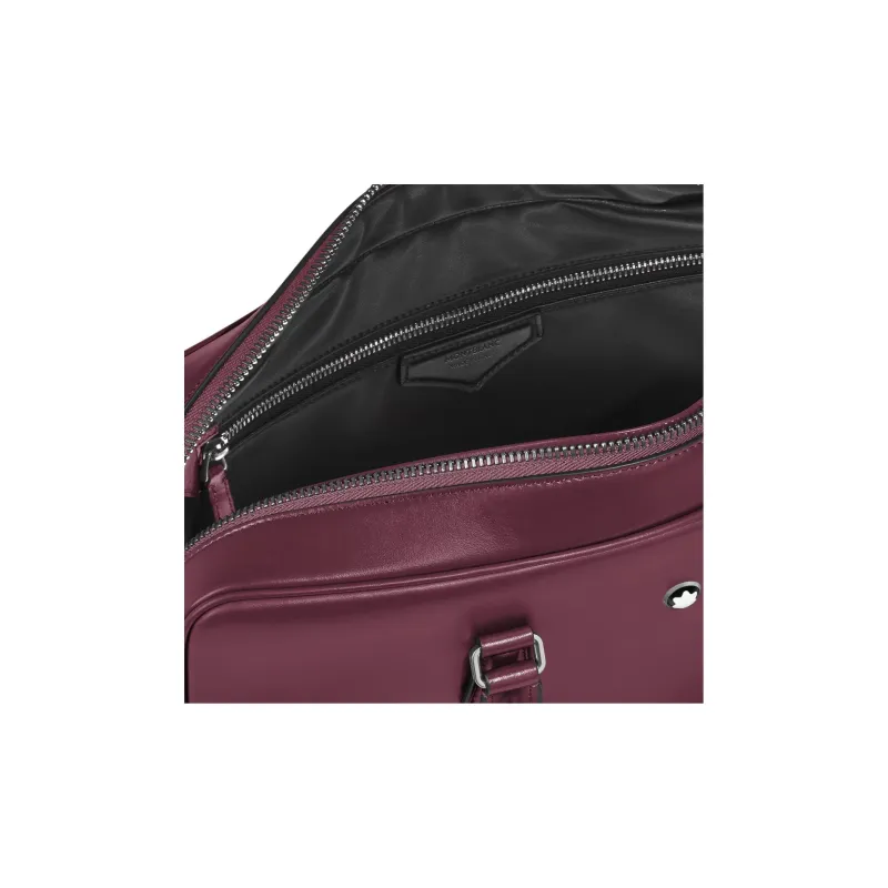 MONTBLANC Meisterstuck Grain Cow Leather Briefcases Unisex Black With Galen Color-6