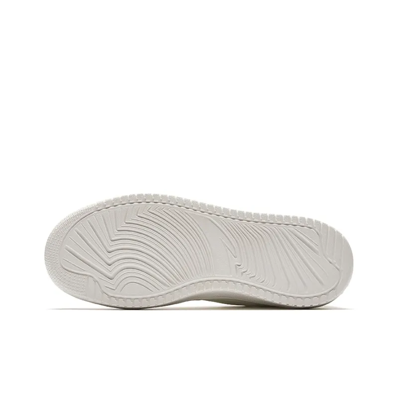 Anta Anti-Slip And Wear-Resistant Lightweight Height Increasing Low-Top Skateboard Shoes Women's White Blue-4