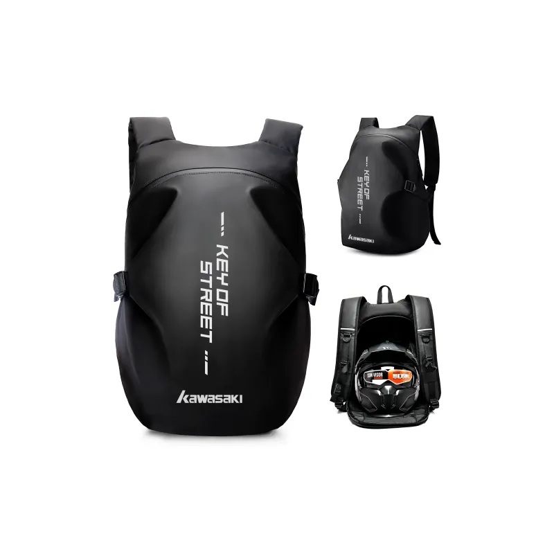 Kawasaki Fabric Backpack Luggage Bag Regular Unisex Black/Gray/Camouflage-4