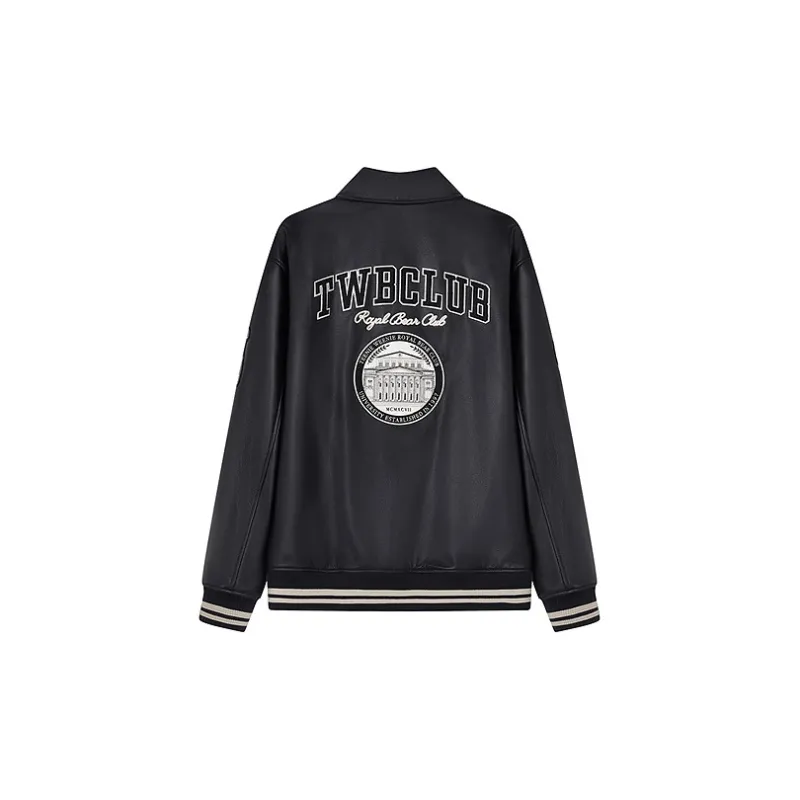 Teenie Weenie Men Baseball Jacket Unisex Black-1