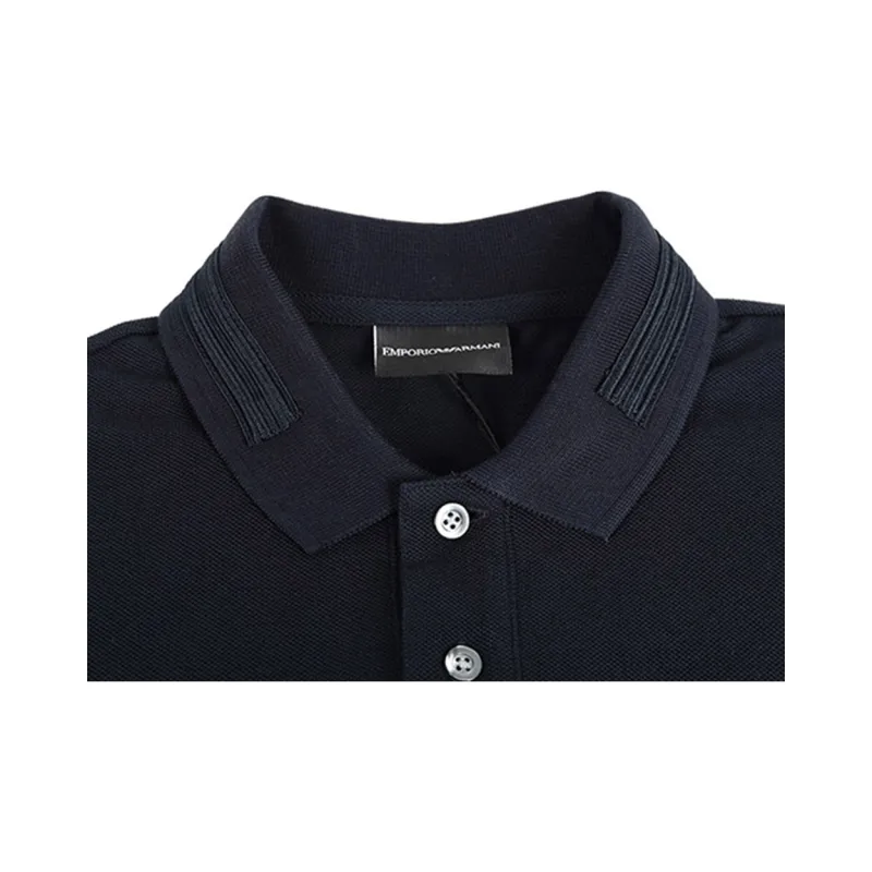 EMPORIO ARMANI Polo Shirts Men Night Blue-2