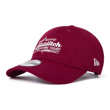New Era Cotton Baseball Caps Unisex Cherry Red