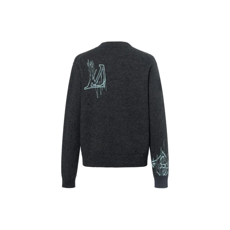 LOUIS VUITTON Sweater Men's Black-1