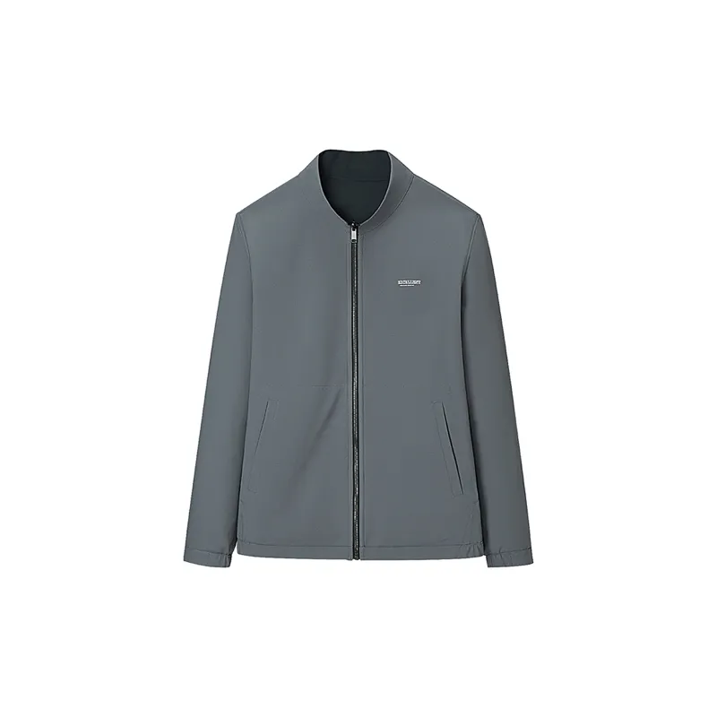 HLA Jackets Men Navy Blue 74-2