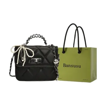 Bansusu PU Shoulder Bag, Crossbody Bag, Handbag Women's Pink/Silver/White/Black