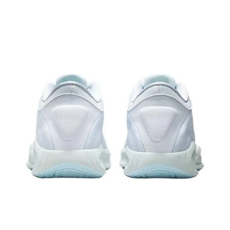 Nike Anti Slip Wear Resistant Low Top Basketball Shoes Men's White-4