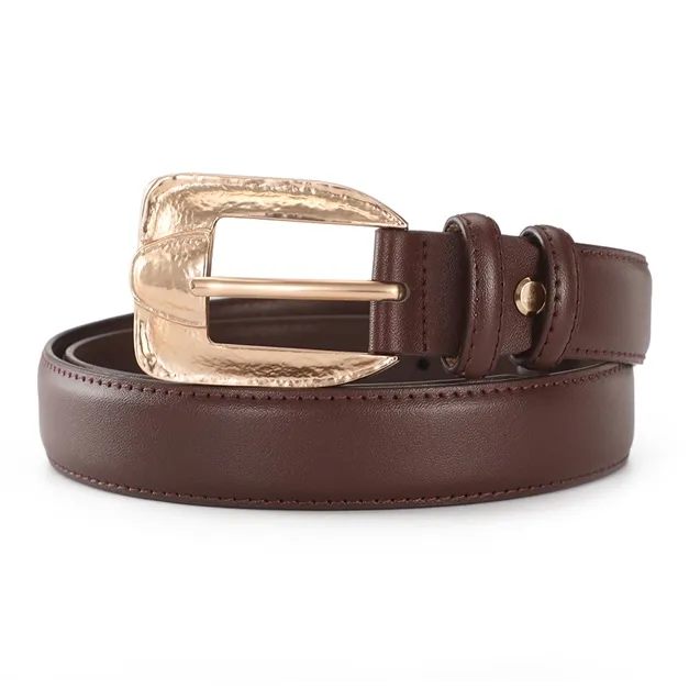 AOKANG Split Cow Leather Belts Women's 2.8cm-17
