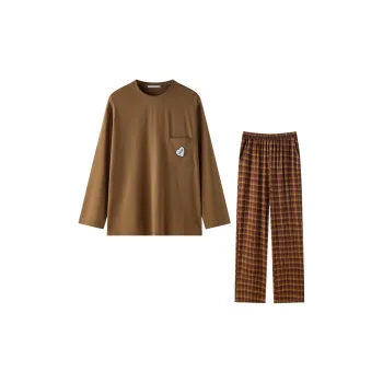 MEITENG Pajama Set Women's Ginger Yellow