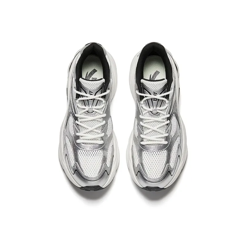 Anta AT802 Low Top Casual Shoes Men's White Silver Black-2