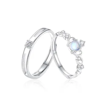 Kelanxi Copper Zircon Rings Unisex