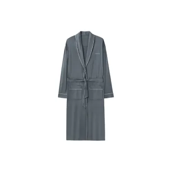 Huggy Kissy Bath Robes Men's Gray