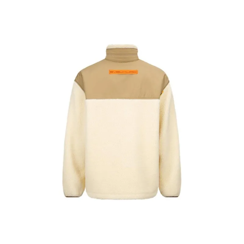 EVISU Loose Fit Jacket Men's Beige Brown-1