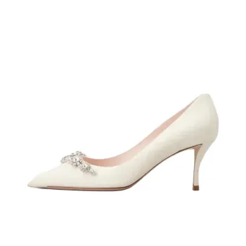 Roger Vivier Efflorescence Slim Heel High Heels 6.5cm Women's Ecru