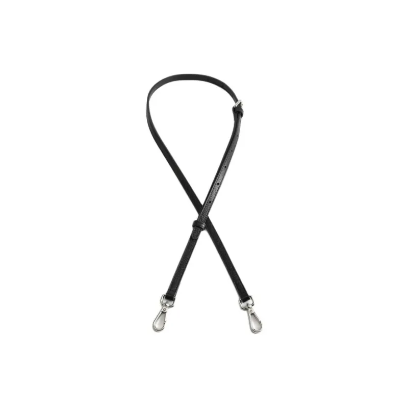 Luxury Care Artisan Workshop Cow Leather Bag Straps Unisex Black-1