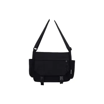 Tonlion Nylon Shoulder Bag Regular Unisex White/Black