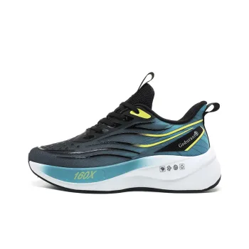 Gaius Durant Abrasion Resistant Breathable Anti Rollover Slip Resistant Low Top Running Shoes Unisex Black Eye Green