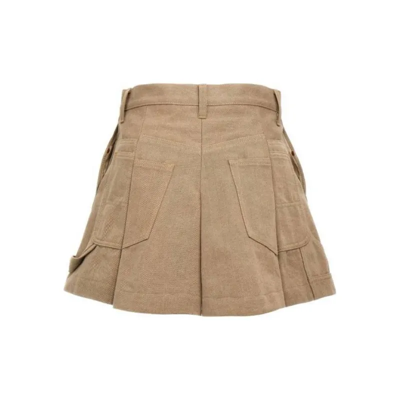 Sacai Denim Mix Skorts-1