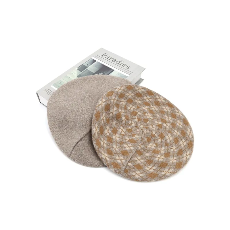 MARJAKURKI Cashmere Sheep Wool Beret Half Moon Women's-4