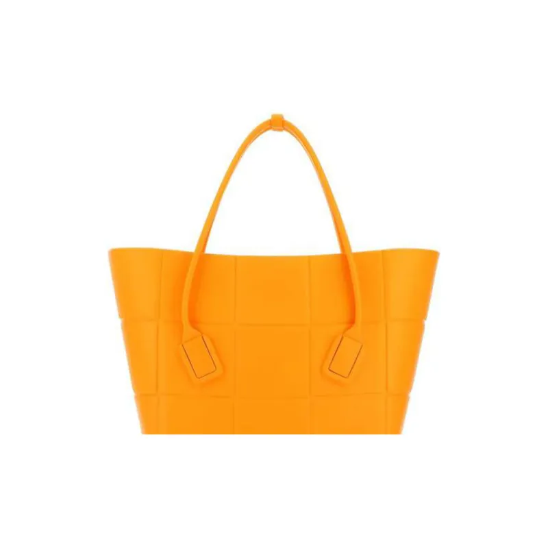 Bottega Veneta ARCO Leather Tote Bag, Shopping Bag, Handbag Women's Orange-3
