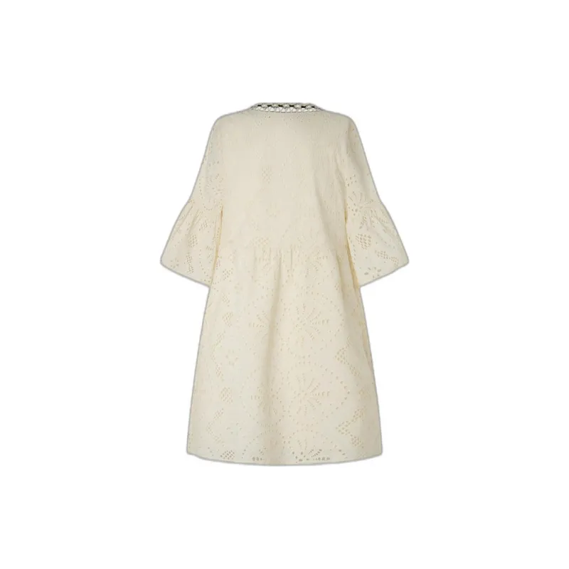 Pepe Jeans Long-Sleeved Dresses Women's White-1