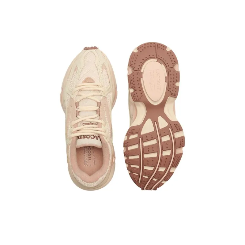 LACOSTE L003 Wear Resistant Low Top Casual Shoes Women's Pink-4