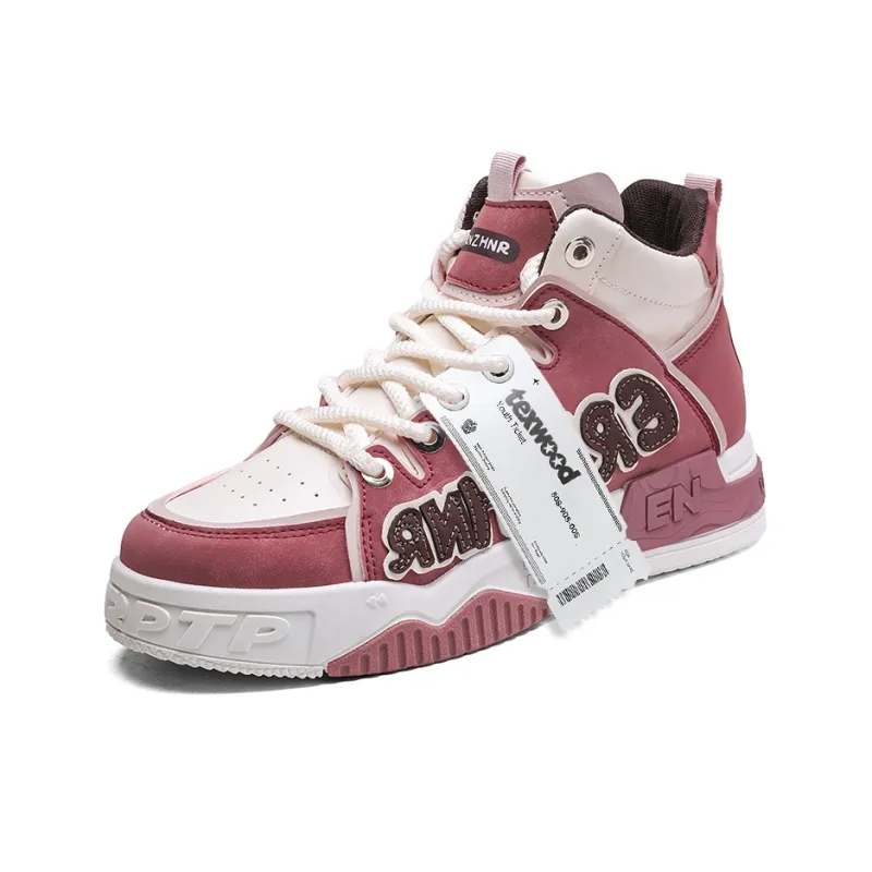 TEXWOOD Coverage Slip-Resistant Cushioning Wear-Resistant Height Increasing High-Top Skateboard Shoes Men's-2