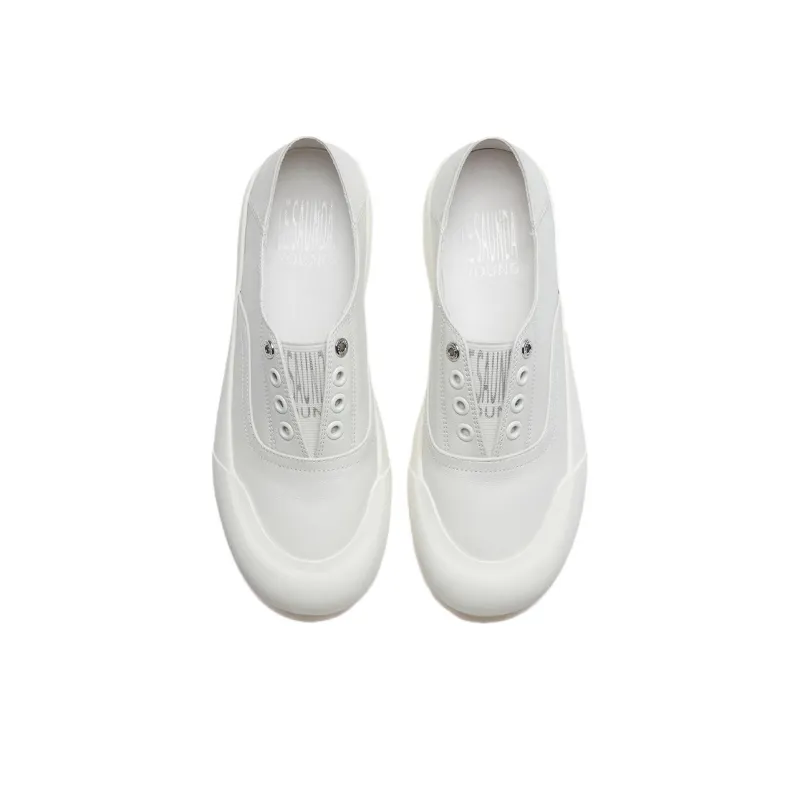 Le Saunda Low Top Skateboard Shoes Women's Solid Color-7